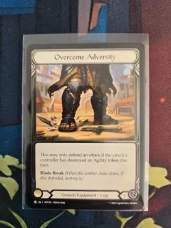 🥶 FAB COLD FOIL Overcome Adversity - Heavy Hitters Card # 201 - Image 1