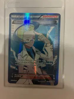 Colress Team Plasma 135 Full Art Holo Card Plasma Storm NM Near Mint Condition - Image 1