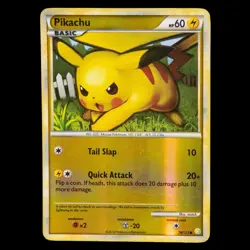 Pokemon TCG - Pikachu 78/123 Reverse Holo - HeartGold & SoulSilver - LP - Image 1