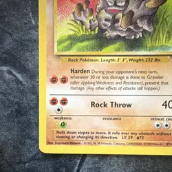 Pokemon Graveler 37/62 Base Set Regular Stage 1 60 HP Uncommon 1999 - Image 5