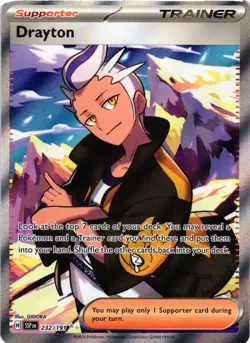 DRAYTON 232/191 ULTRA RARE SURGING SPARKS POKEMON NM - Image 1