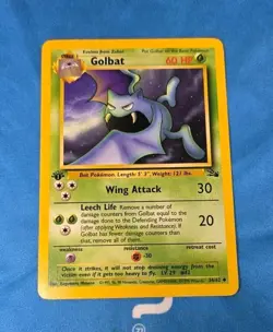Pokemon TCG Golbat Fossil 1st Edition Uncommon Card 34/62 LP - Image 1