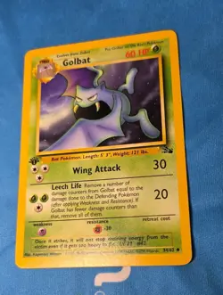 Pokemon TCG Golbat Fossil 1st Edition Uncommon Card 34/62 LP - Image 2