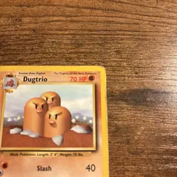 Dugtrio 19/102 Rare Base Set Unlimited Pokemon Lightly Played - Image 5