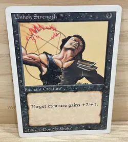 Unholy Strength - Revised - Magic the Gathering - MtG Near Mint - Image 1