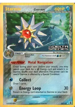 Pokemon TCG Starmie Delta Species Reverse Holo 15/113 NM - Image 1