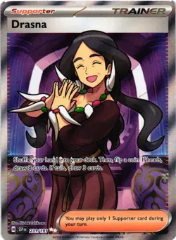 DRASNA 231/191 ULTRA RARE SURGING SPARKS POKEMON NM - Image 1