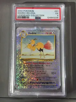 2002 Pokemon Legendary Collection 41/110 Dodrio Reverse Holo Foil EX PSA 5 - Image 1