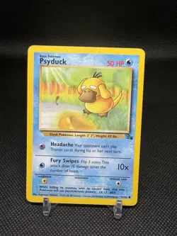 Pokemon Psyduck Fossil 53/62 1st Edition Regular Common 50 HP English 2/2 - Image 1