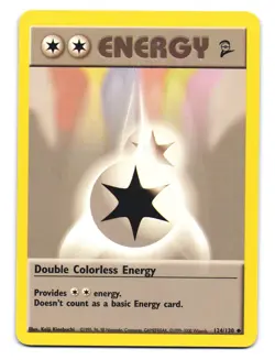 Double Colorless Energy 124/130 Uncommon Base Set 2 Pokemon MP - Image 1