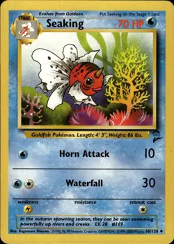 Pokemon Base Set 2 #060/130 Seaking Uncommon Lightly played - Image 1