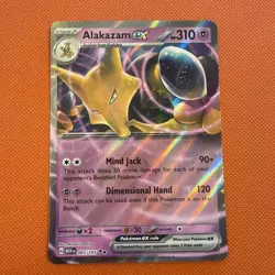 Alakazam ex - 065/165 - Pokemon 151 - Double Rare - Pack Fresh - Image 1