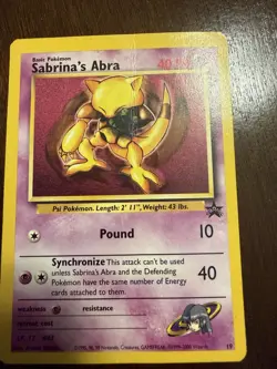 Sabrina's Abra 19/53 WOTC Pokemon Promo - Image 3