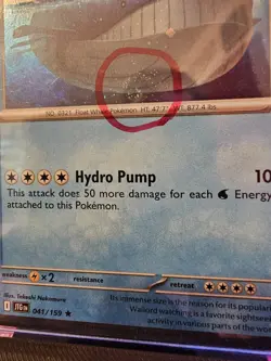 Wailord (041/159) [Cosmos Holo] (NM) - Pokemon - Journey Together SWIRL 🌀 - Image 3