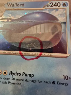 Wailord (041/159) [Cosmos Holo] (NM) - Pokemon - Journey Together SWIRL 🌀 - Image 4