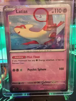 Scarlet & Violet Promo Latias Cosmo Holo 🌀 Swirl 🌀 139 Promo Pokemon - Image 2