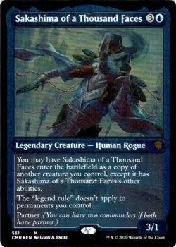 MTG Sakashima of a Thousand Faces (Foil Etch) (561) | NM | Commander Legends - Image 2