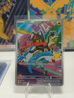 Litten MEP 044 - Pokemon First Partner 30th Anniversary Black Star Promo - Image 1