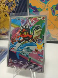 Litten MEP 044 - Pokemon First Partner 30th Anniversary Black Star Promo - Image 2