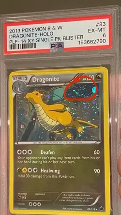 HD GALAXY SWIRL - PSA 6 - Dragonite 83/116 Plasma Freeze Cosmos Holo BLEED - Image 1