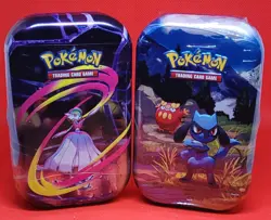 Ascended Heroes Riolu & Darumaka Tin & Mega Heroes Gardevoir Mini Tin Pokemon - Image 1