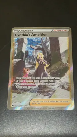 Pokemon Cynthia's Ambition GG60/GG70 Crown Zenith Ultra Rare Holo - Image 2