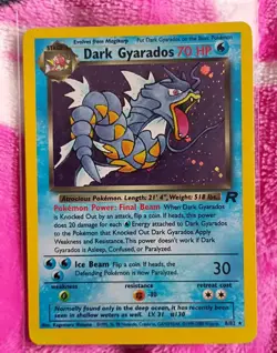 Dark Gyarados 8/82 Team Rocket Holo Rare Unlimited English 70 HP 2000 - Image 1