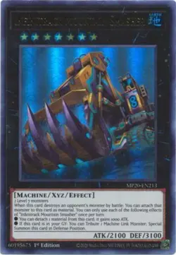 Yugioh! LP Infinitrack Mountain Smasher - MP20-EN213 - Ultra Rare - 1st Edition - Image 1