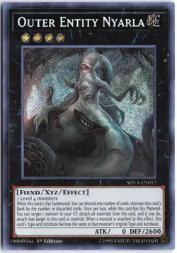 Yugioh - Outer Entity Nyarla SHVA-EN017 1st Edition - Shadows in Valhalla - Image 1