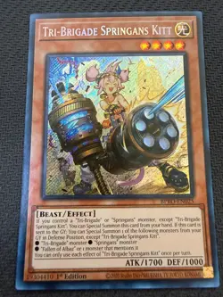 Tri-Brigade Springans Kitt BPRO-EN025 1st Edition Secret Rare Yu-Gi-Oh! - Image 1