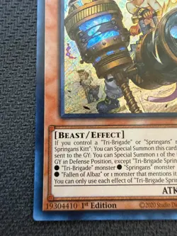 Tri-Brigade Springans Kitt BPRO-EN025 1st Edition Secret Rare Yu-Gi-Oh! - Image 4