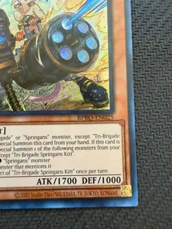 Tri-Brigade Springans Kitt BPRO-EN025 1st Edition Secret Rare Yu-Gi-Oh! - Image 5
