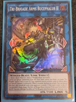 Tri-Brigade Arms Bucephalus II PHHY-EN048 Photon Hypernova Yu-Gi-Oh NM - Image 1