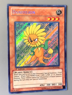 yugioh Dandylion LCGX-EN042 1st Ed Secret Rare Near Mint - Image 1