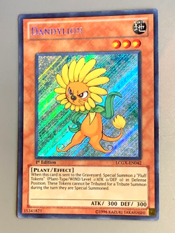 yugioh Dandylion LCGX-EN042 1st Ed Secret Rare Near Mint - Image 3