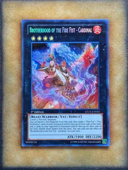 Yugioh Brotherhood of the Fire Fist - Cardinal LTGY-EN054 Secret Rare 1st Ed NM - Image 1