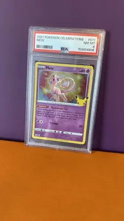 Pokemon Cards - PSA 8 Mew 011/025 - 25th Celebrations - NM-MT - PSA8 - Image 1