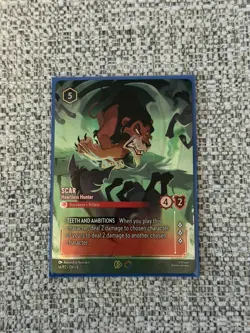 Scar - Heartless Hunter - Disney Lorcana Set Championship Promo Card 14/P2 - Image 2