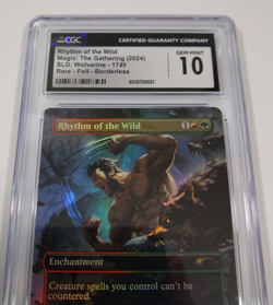 CGC 10 Gem Mint Rhythm of the Wild Foil MTG SLD Wolverine Marvel 1740 - Image 2