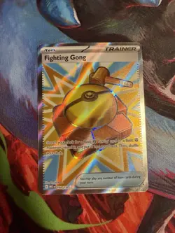 Pokemon TCG Fighting Gong 168/132 Holo Ultra Rare Item Card - Image 1