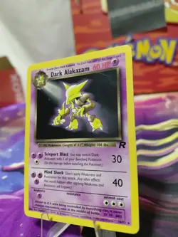 Pokemon TCG Dark Alakazam Card 18/82 Non-Holo, Vintage, LP Condition - Image 2