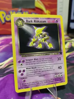 Pokemon TCG Dark Alakazam Card 18/82 Non-Holo, Vintage, LP Condition - Image 3