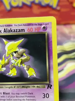 Pokemon TCG Dark Alakazam Card 18/82 Non-Holo, Vintage, LP Condition - Image 4
