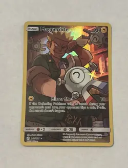 Pokemon TCG Magnemite Holo Card 242/236 Cosmic Eclipse Secret NM- Condition - Image 1