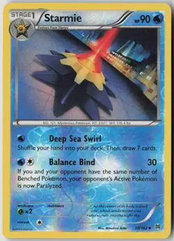 Starmie 30/162 Uncommon BREAKthrough Pokemon Reverse Holo Lightly Played - Image 1