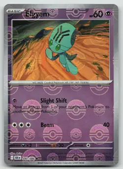 Pokemon Elgyem (Poke Ball Pattern) 040/086 Black Bolt Common Holo NM - Image 1