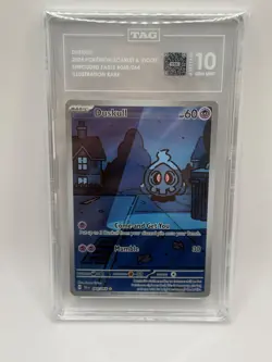 2024 SV Shrouded Fable Duskull 068/064 IR ENGLISH POKEMON TAG GEM MINT 10 - Image 1