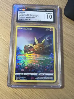CGC 10 GEM MINT Solrock GG15/GG70 Crown Zenith Galarian Gallery Holo Pokemon - Image 3