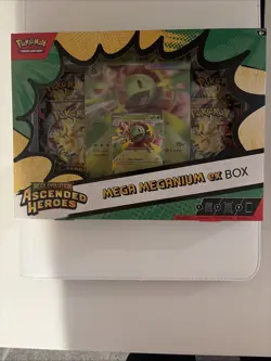 Pokemon TCG Mega Evolution Ascended Heroes Mega Meganium ex Box Promo 2024 - Image 1