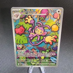 Pokemon Ambipom Phantasmal Flames Holo Illustration Rare 107/094 English - Image 1